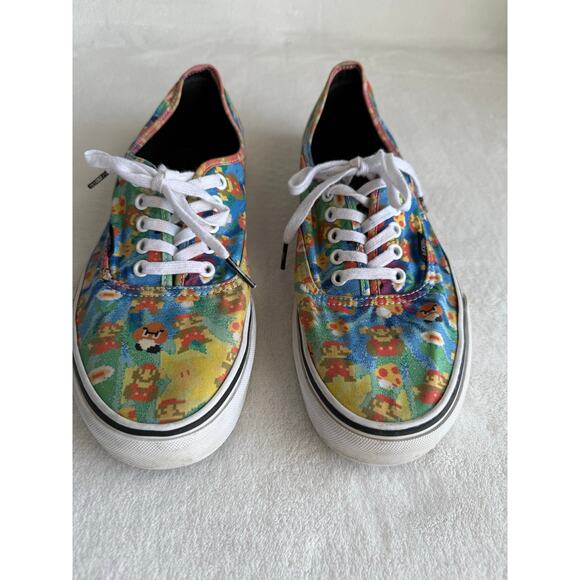 Vans Nintendo Super Mario Brothers Sneakers Skater Gamer Unisex Sz M 11 W 12.5 - Picture 6 of 12